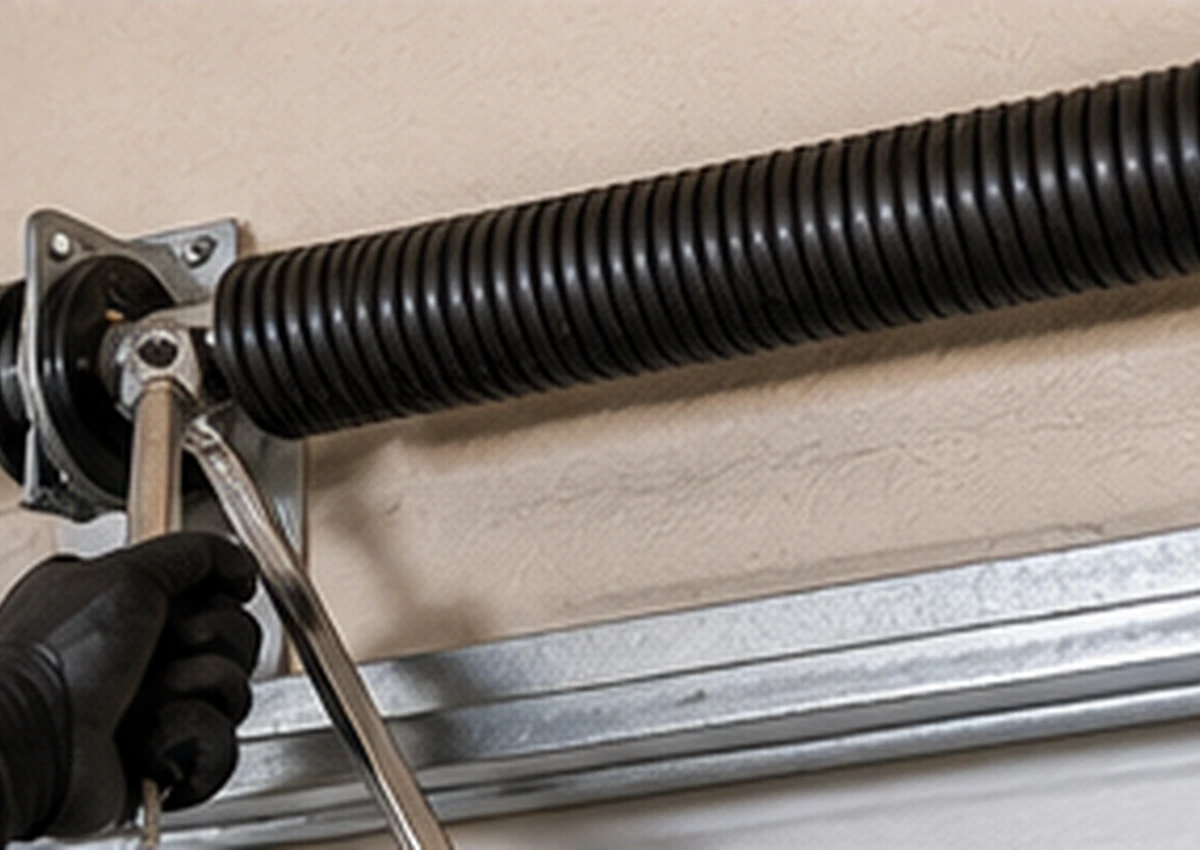 Illustration Of Garage Door Spring Repair